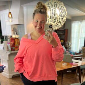 Aerie Oversized V-neck lightweight Sweatshirt